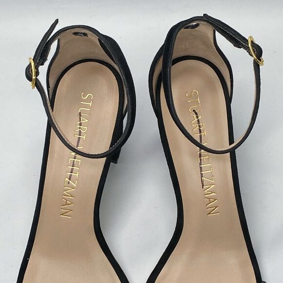 Stuart Weitzman Suede Block Heeled Sandals size 8.5 - Picture 3 of 10
